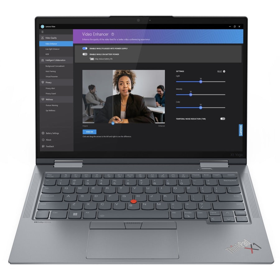 Lenovo ThinkPad X1 Yoga Gen 8 21HQ000CUS 14" Touchscreen Convertible 2 in 1 Notebook - WUXGA - Intel Core i7 13th Gen i7-1365U - vPro Technology - Intel Evo Platform - 16 GB - 512 GB SSD - English Keyboard - Storm Gray