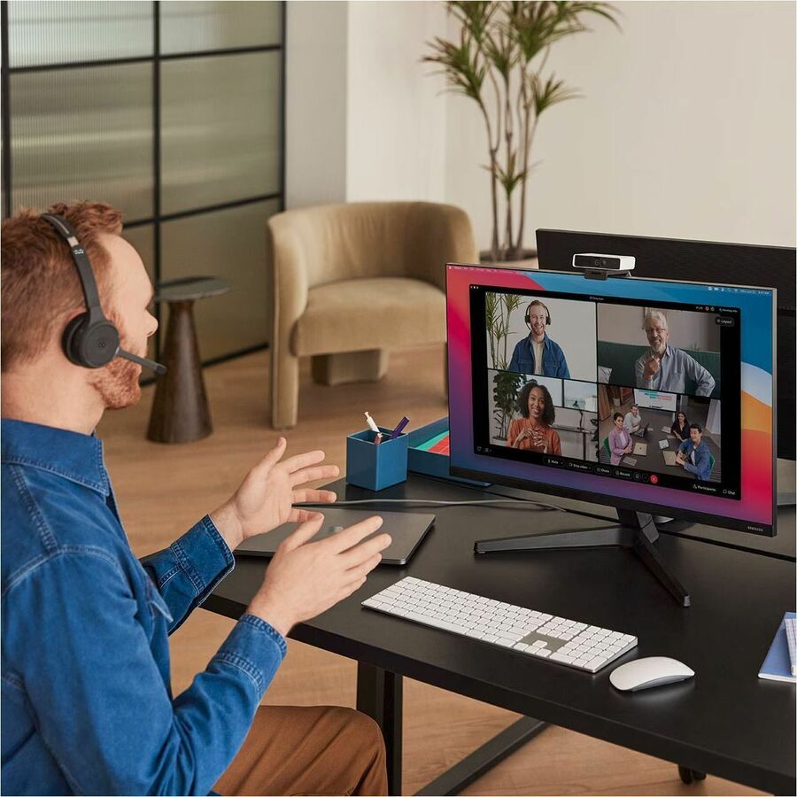 Cisco Single On-ear Headset+Charging Stand, USB-A Bundle Carbon Black