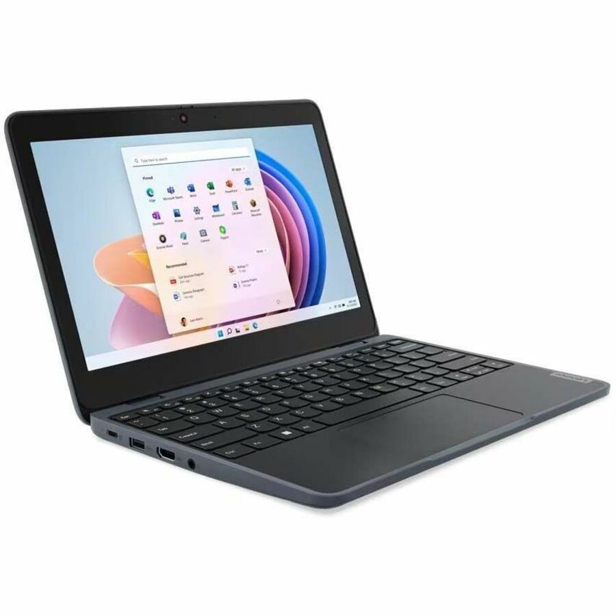 Lenovo 100 82VK0005US 11.6" Notebook - HD - Intel N-Series N100 - 4 GB - 128 GB SSD - English Keyboard - Slate Gray