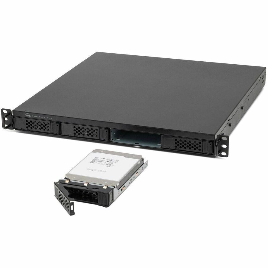 OWC 64TB Flex 1U4 Thunderbolt (40Gb/s) HDD Storage, Docking, And PCIe Expansion 1U Rackmount Solution