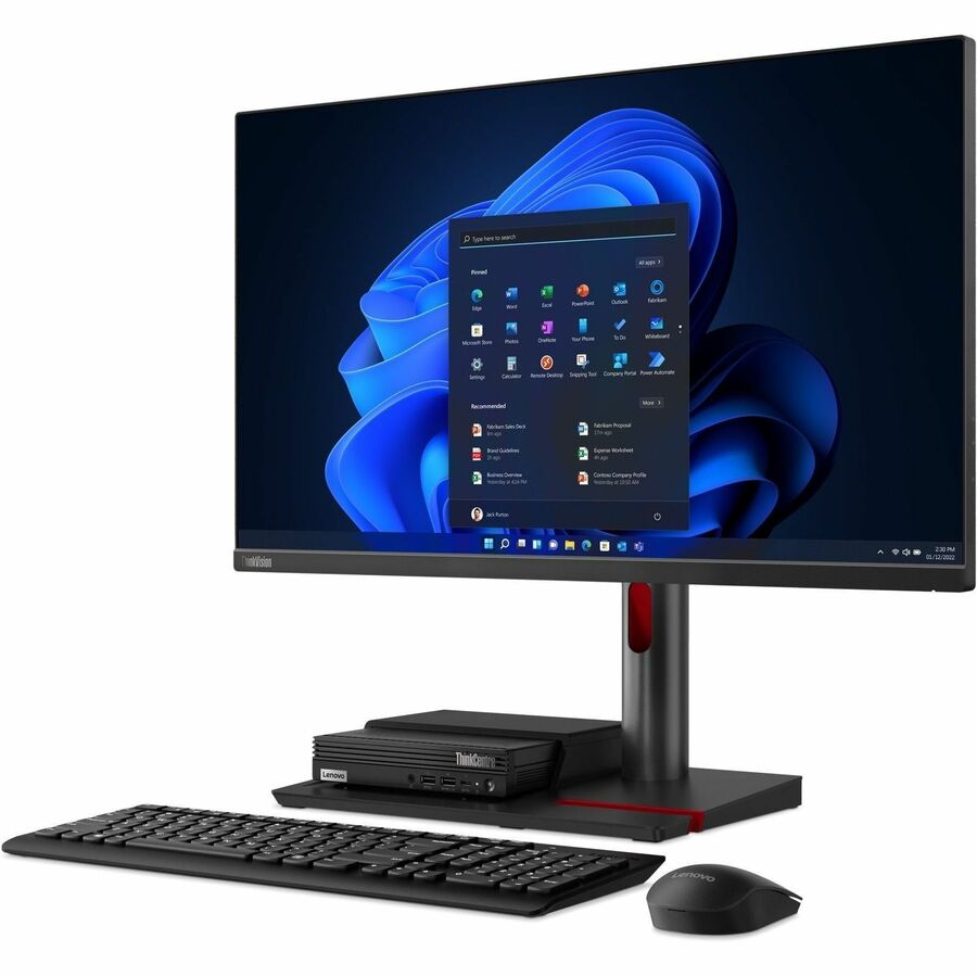 Lenovo ThinkCentre M90q Gen 3 11U6S2M800 Desktop Computer - Intel Core i7 12th Gen i7-12700 - vPro Technology - 16 GB - 512 GB SSD - Tiny - Black