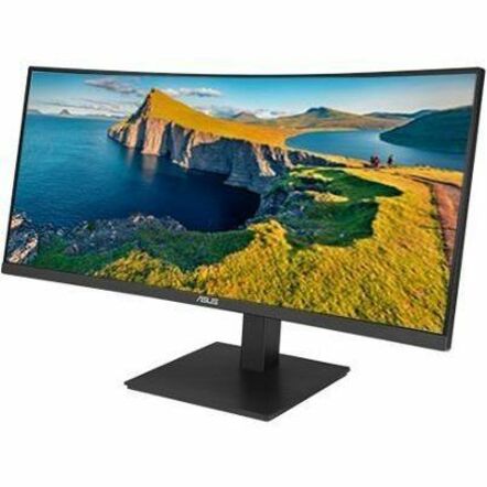 Asus VA34VCPSN 34" Class UW-QHD Curved Screen LED Monitor - 21:9 - Matte Black