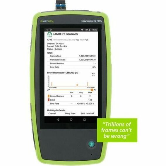 NetAlly LinkRunner 10G Advanced Ethernet Tester