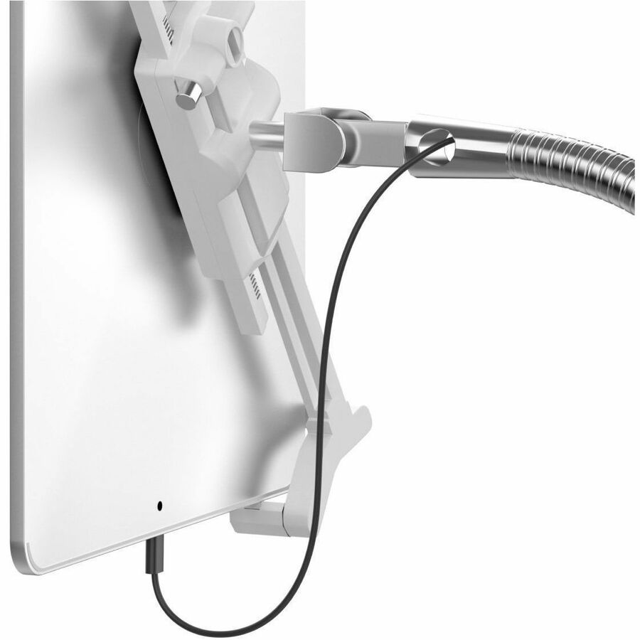 CTA Digital Heavy-Duty Medical Mobile Floor Stand for 7-13 Inch Tablets (White)