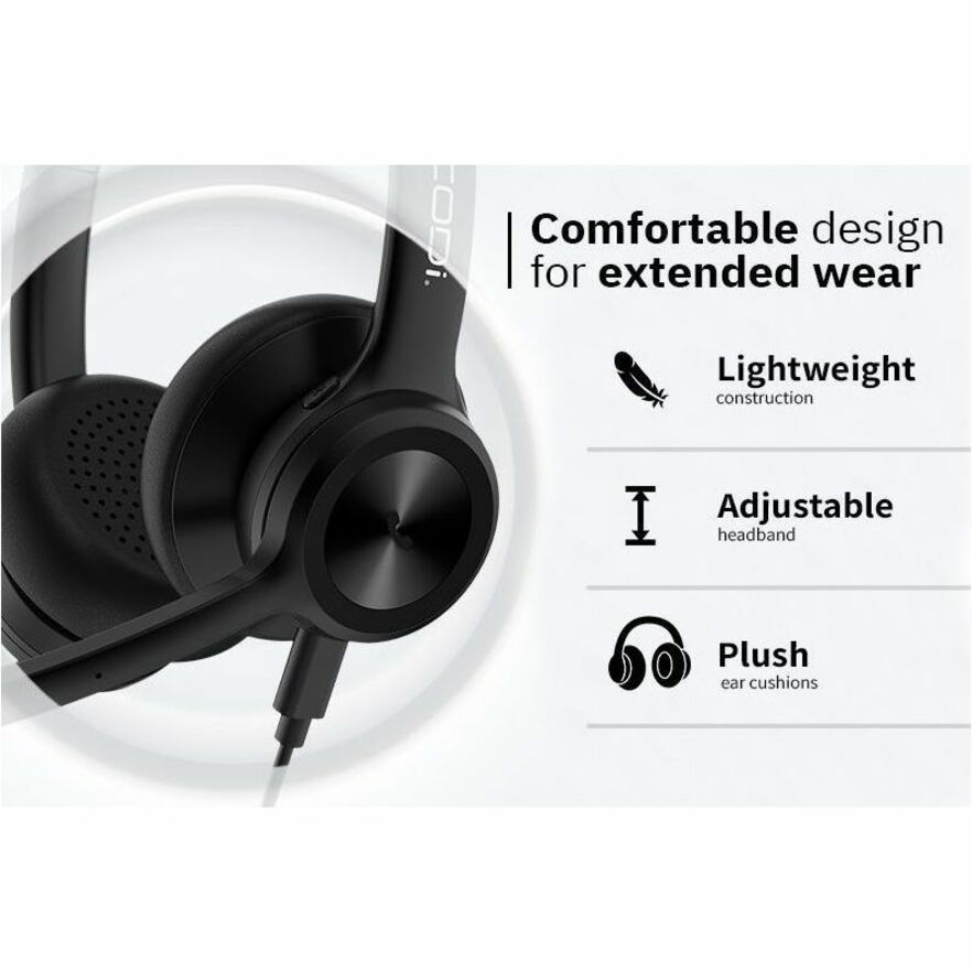 CODi CLARO Wired Stereo Dual Ear Headset