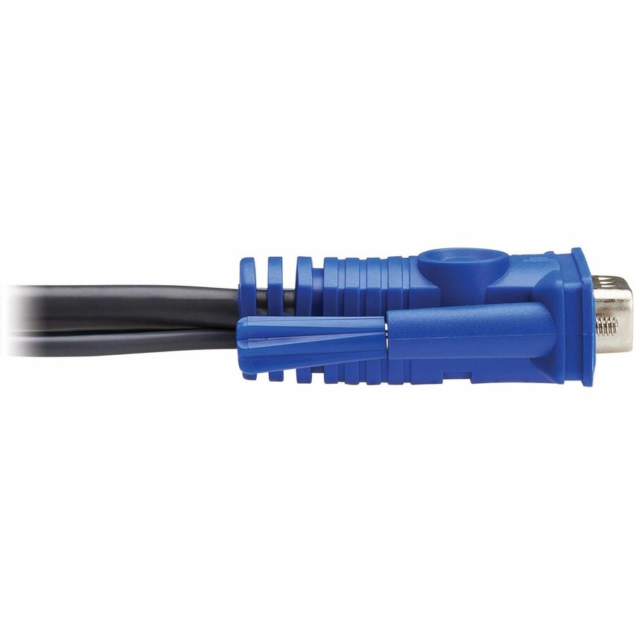 Eaton Tripp Lite Series 4-Port VGA KVM Switch with Built-In VGA, USB and 3.5 mm Audio Cables, TAA