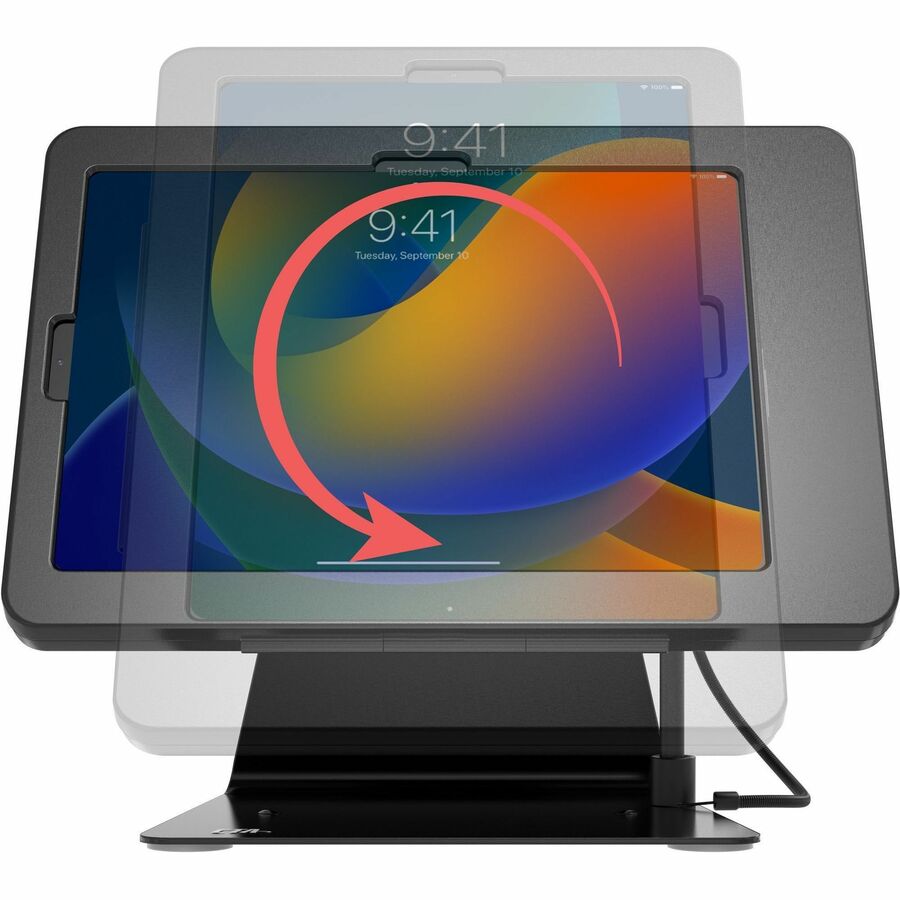 CTA Kiosk Stand w/ Stylus for iPad 10, iPad Air 4 & 5, & 11" iPad Pro - Black