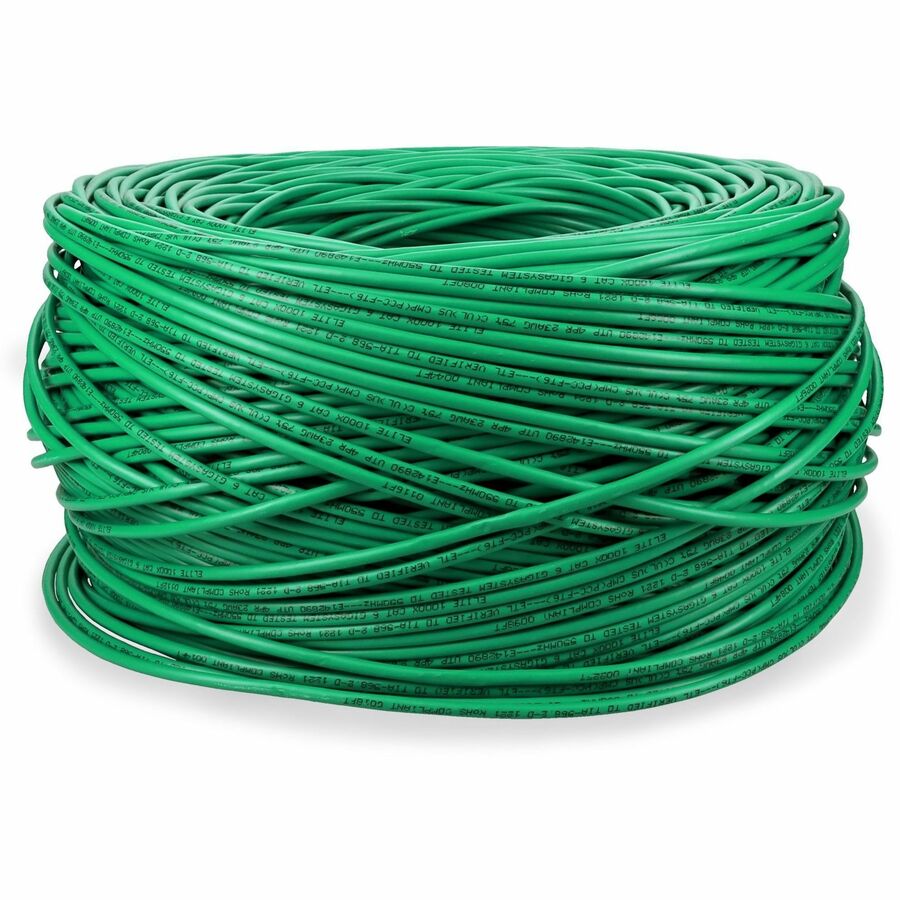 1000FT GREEN CAT6 UTP PLENUM