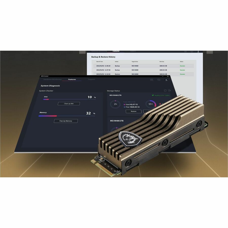 PCIe 5.0 NVMe M.2 2TB HS