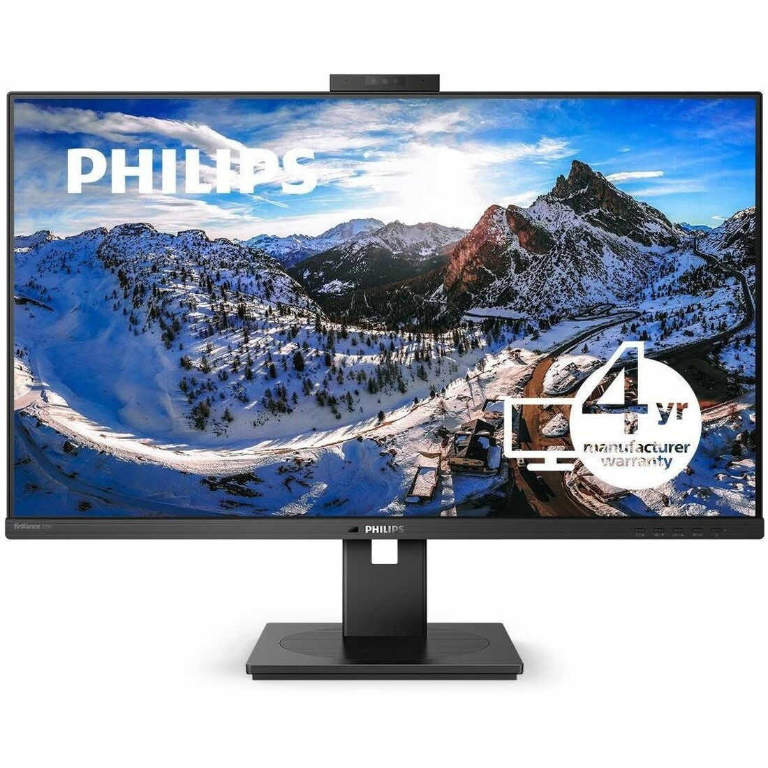 PHILIPS 329P1H - 32 inch Monitor, LED, 4K UHD, webcam, USB-C (90W), RJ45, USB-Hub, 4 Year Manufacturer Warranty - 32"