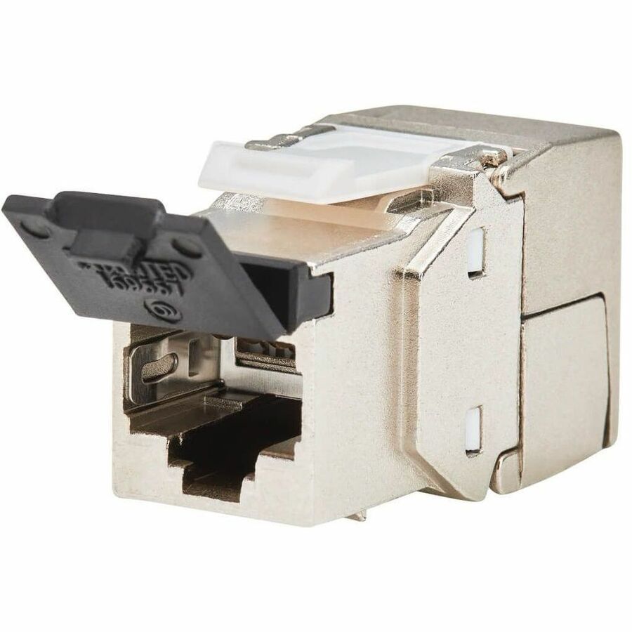 Eaton Tripp Lite Series Cat8 STP Shielded Tool-Free Keystone Jack, 568A/568B, TAA