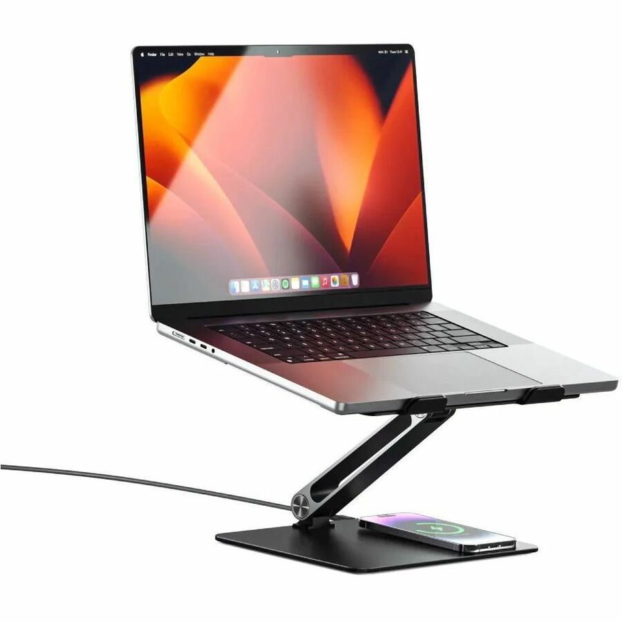 Alogic Elite Power Adjustable Laptop Stand Riser With Phone Charger