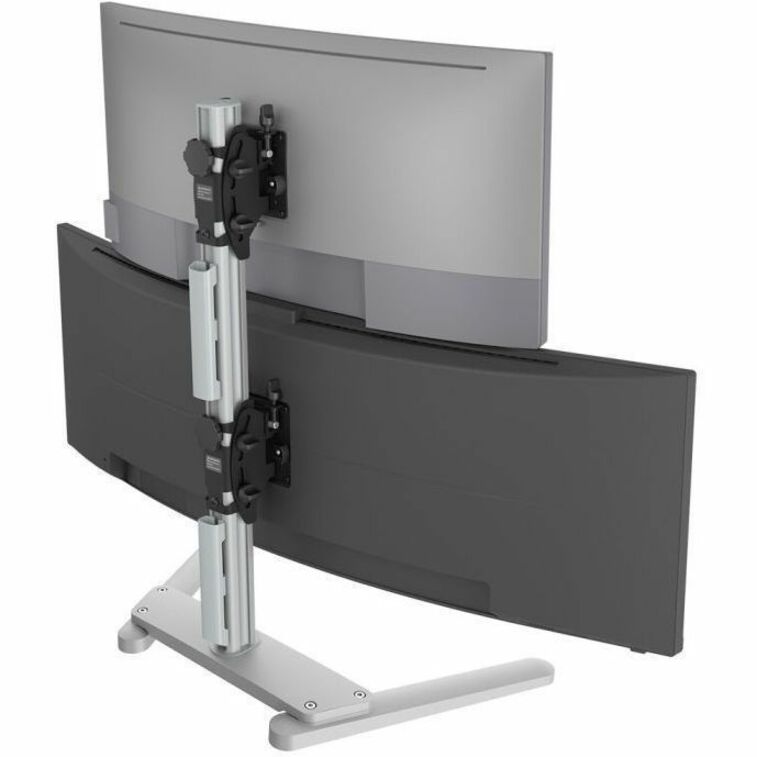 Atdec Freestanding Heavy Duty Dual Vertical Monitor Mount