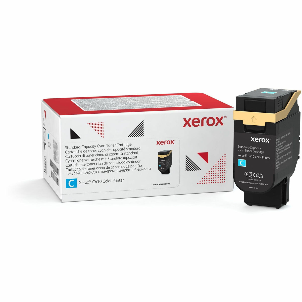 Xerox Genuine Xerox® C410 Color Printer, VersaLink® C415 Color Multifunction Printer Cyan Standard capacity Toner Cartridge (2000 Pages) - 006R04678
