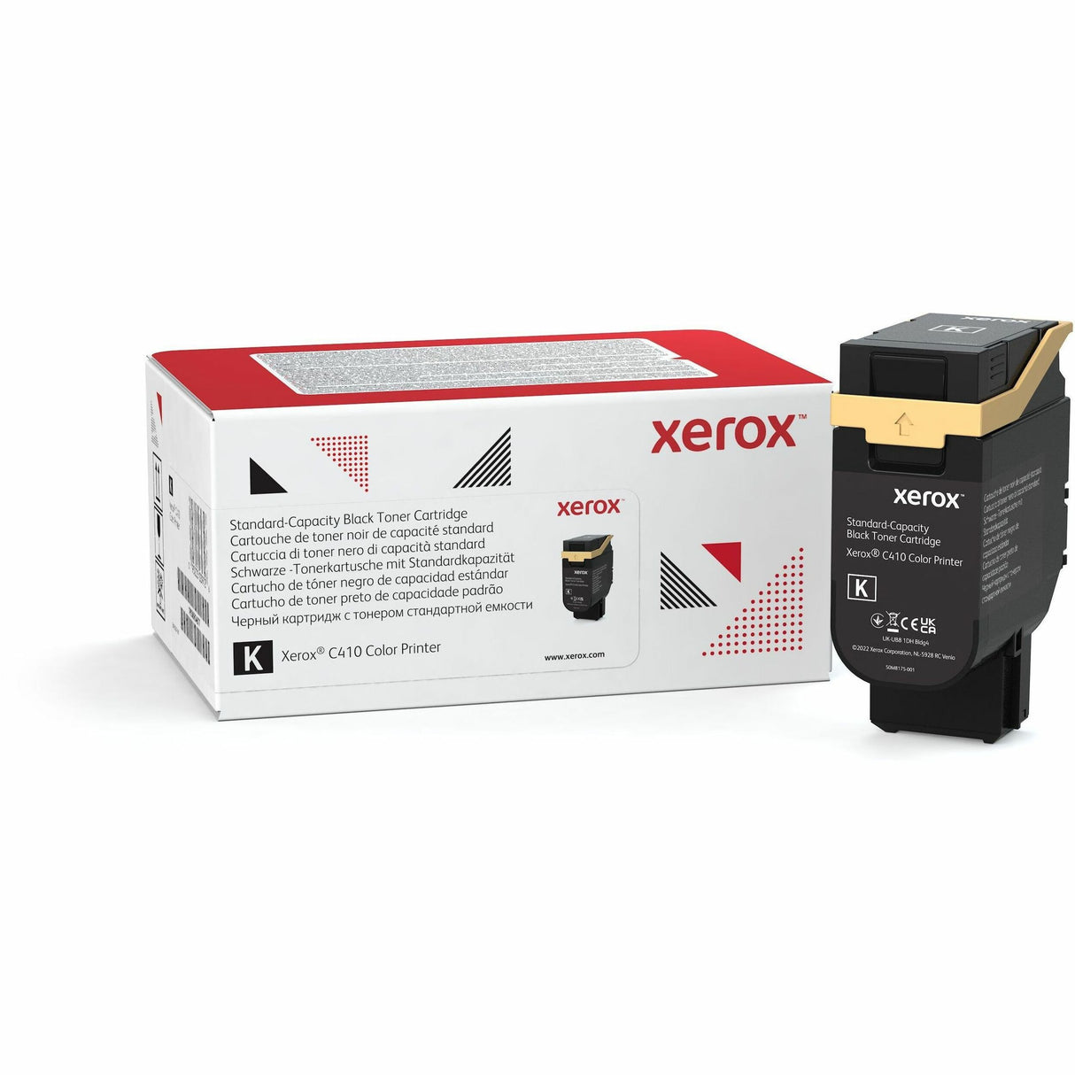 Xerox Genuine Xerox® C410 Color Printer, VersaLink® C415 Color Multifunction Printer Black Standard capacity Toner Cartridge (2400 Pages) - 006R04677