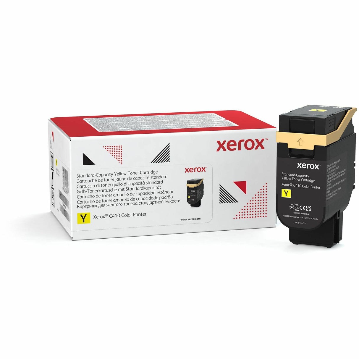 Xerox Genuine Xerox® C410 Color Printer, VersaLink® C415 Color Multifunction Printer Yellow Standard capacity Toner Cartridge (2000 Pages) - 006R04680