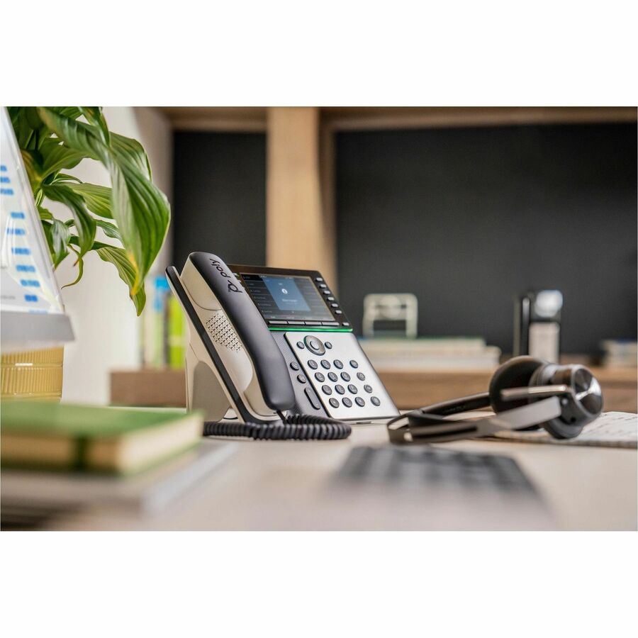 POLY EDGE E550 IP PHONE AND