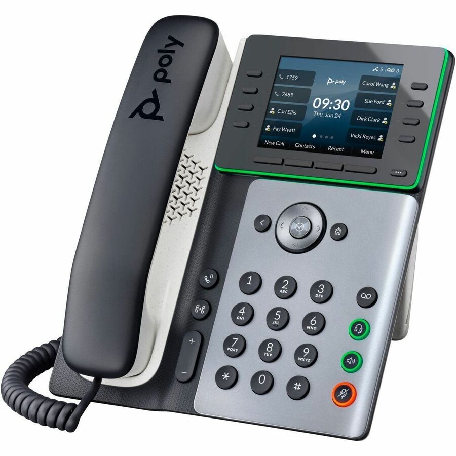 Poly Edge IP Phone - Corded - Corded - Bluetooth - Desktop, Wall Mountable