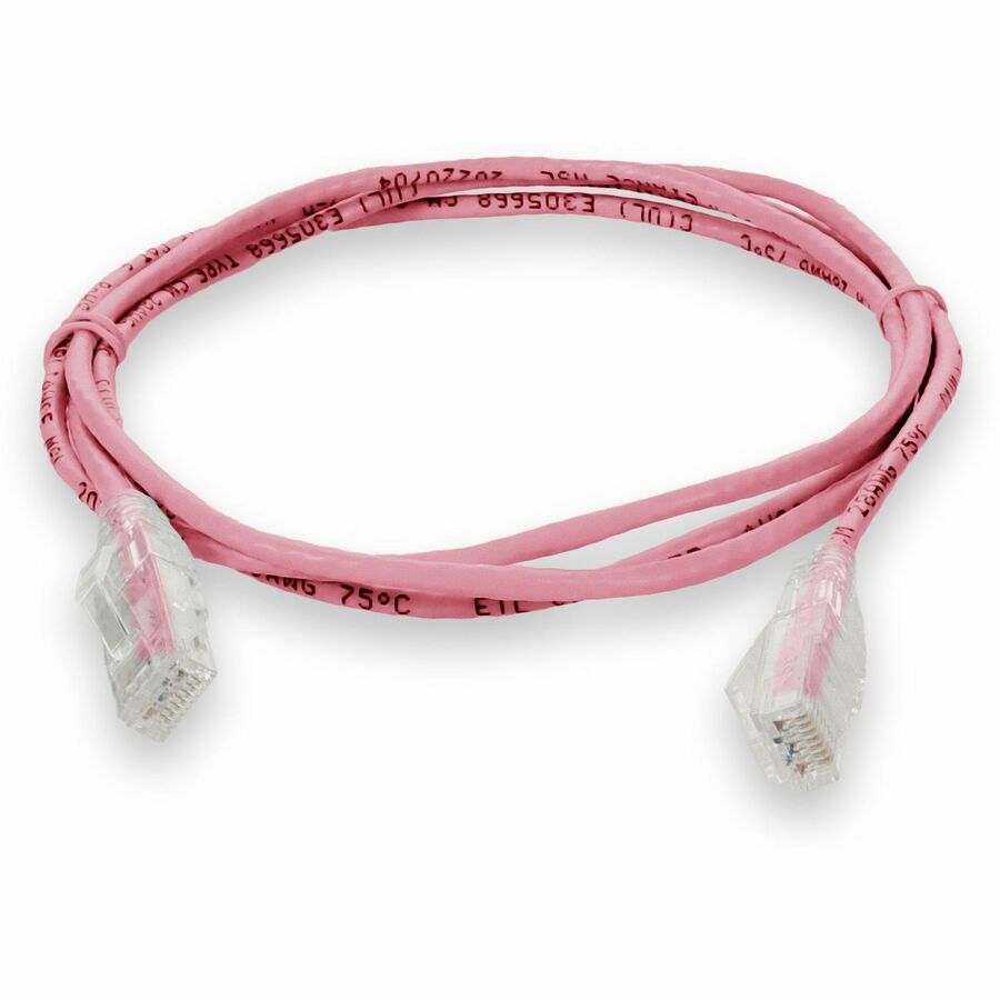 2FT PINK CAT6 SLIM UTP PVC