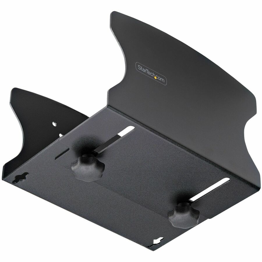 StarTech.com PC Wall Mount Bracket, For Desktop Computers Up To 40lb, Toolless Width Adjustment 1.9-7.8in (50-200mm), CPU Tower/Case Shelf