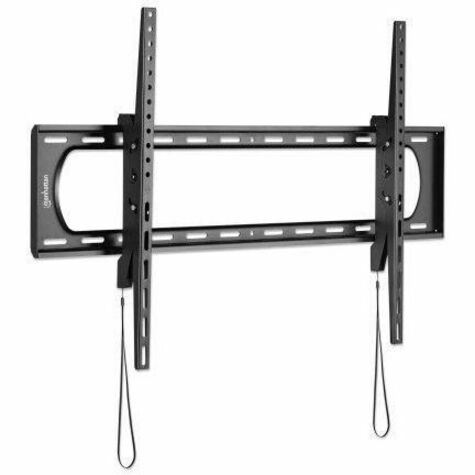 Manhattan Mounting Bracket for Flat Panel Display, Curved Screen Display, TV, LCD Display, OLED Monitor, Plasma TV - Black - Horizontal