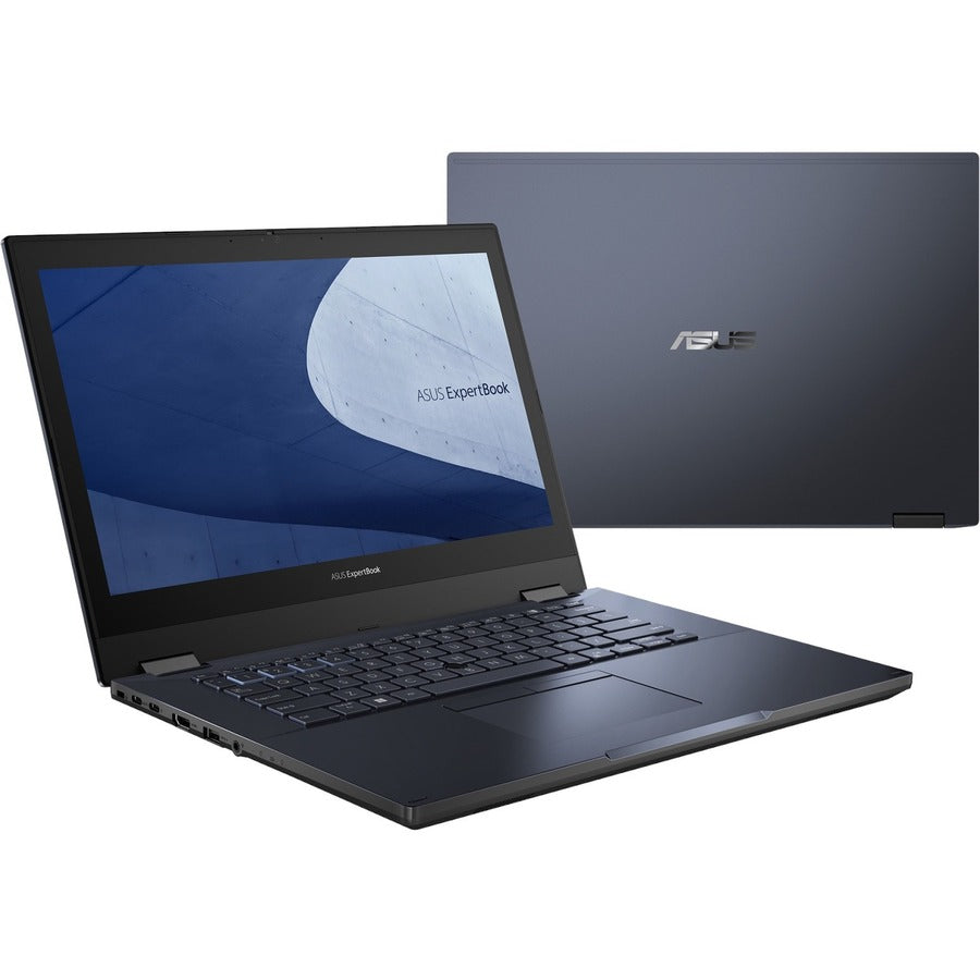 Asus ExpertBook B2 Flip B2402F B2402FVA-XS74T 14" Touchscreen Convertible 2 in 1 Notebook - Full HD - Intel Core i7 13th Gen i7-1360P - 16 GB - 512 GB SSD - Star Black