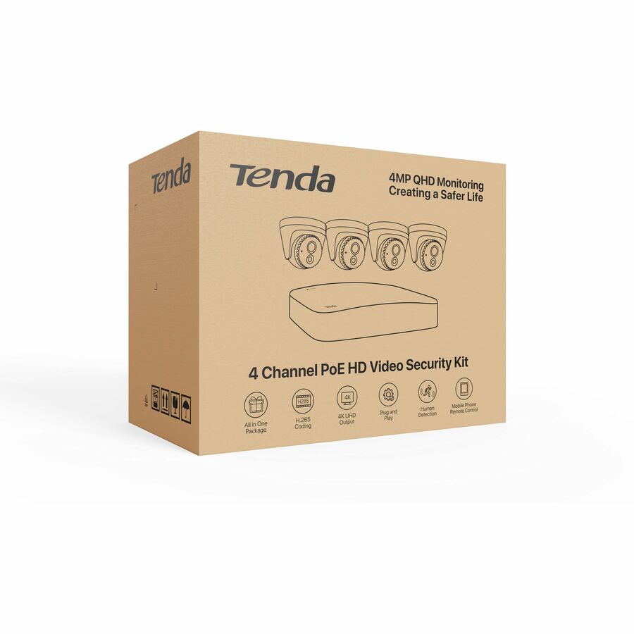 4 CHANNEL POE HD SECURITY KIT