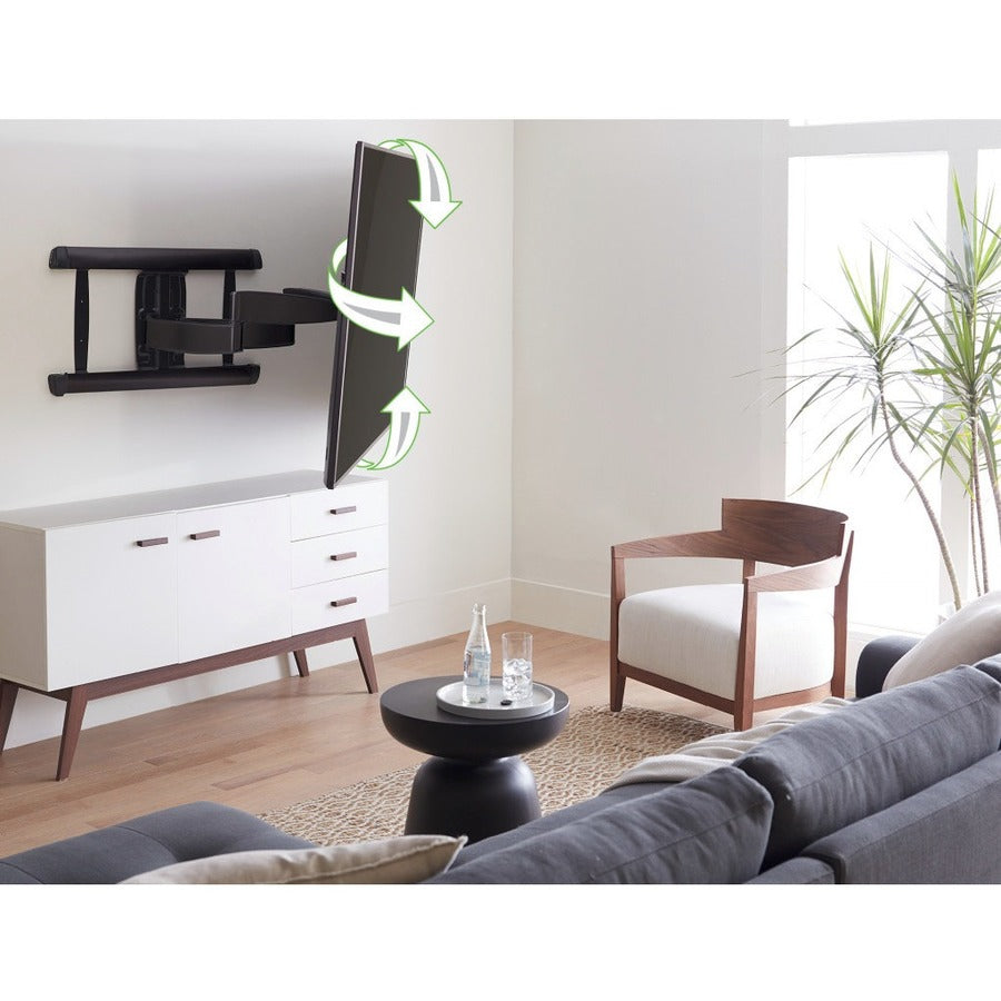 Sanus Full-Motion+ Tilt TV Mount - For 46-95 Inch Flat Panel TVs - Black