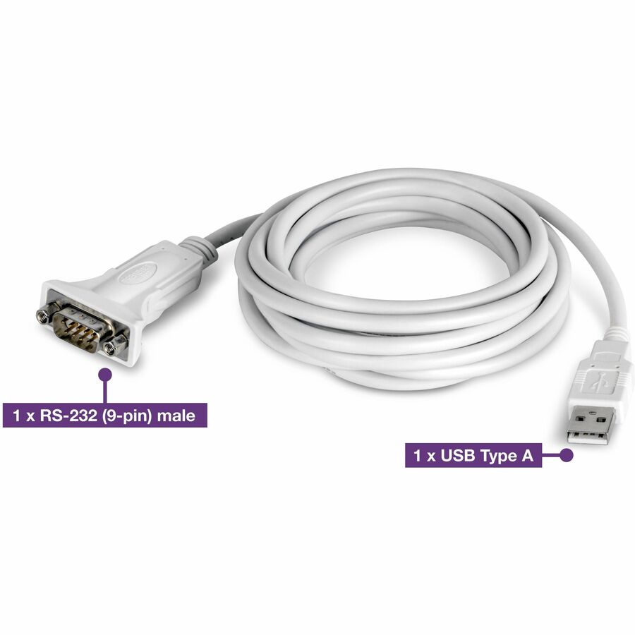 10 FT. USB TO SERIAL CONVERTER
