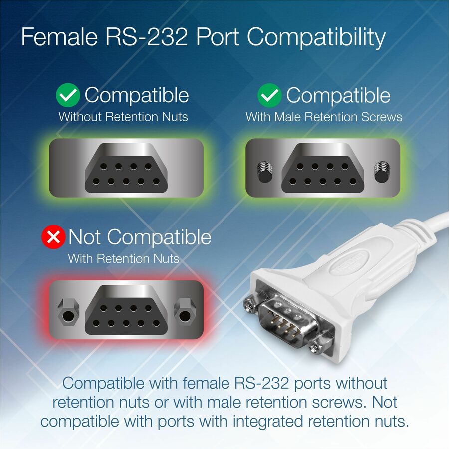 10 FT. USB TO SERIAL CONVERTER