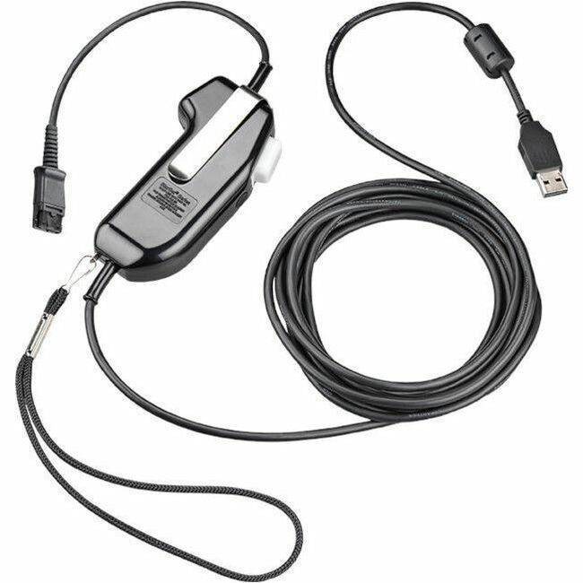 Poly SHS 2626-14 USB-PTT Secure Voice Monaural Serialized PTT Momentary TAA