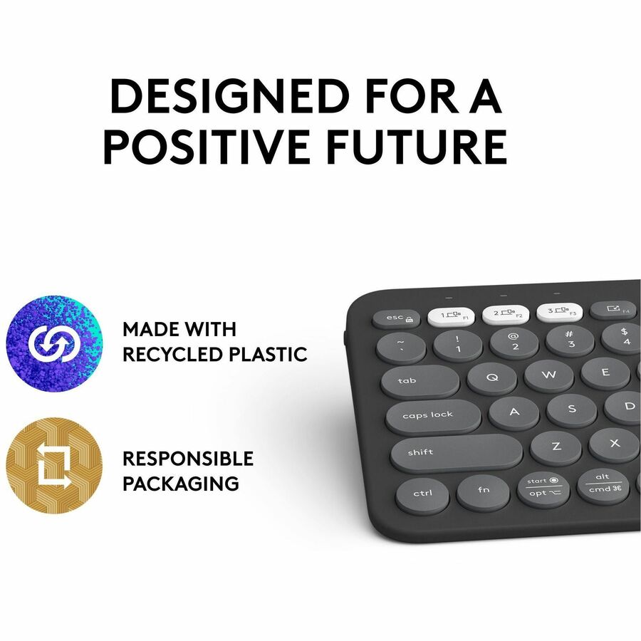 Logitech Pebble Keys 2 K380s Multi-device Bluetooth Wireless Keyboard