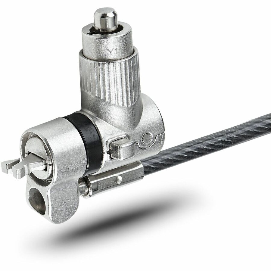 StarTech.com Universal Laptop Lock 6.6ft, Security Cable For Notebook Compatible w/Noble Wedge®/Nano/K-Slot; Keyed Locking Cable