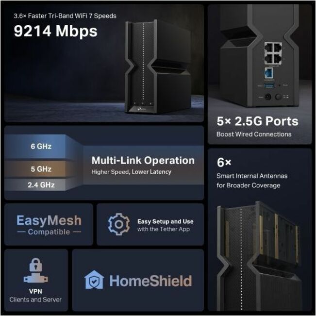 BE9300 TRI-BAND WI-FI 7 ROUTER