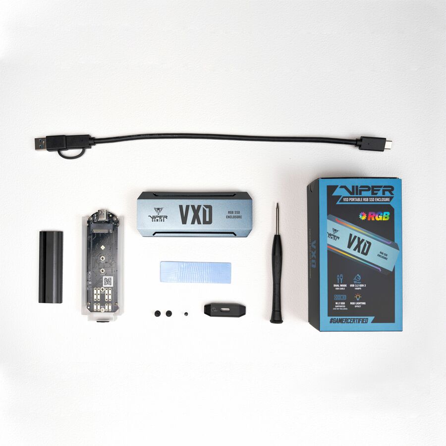 VIPER Drive Enclosure PCI Express NVMe 3.0 x4 - USB 3.2 (Gen 2) Host Interface