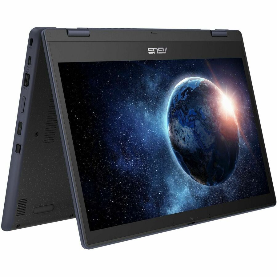Asus BR1402F BR1402FGA-YS24T 14" Touchscreen Rugged Convertible 2 in 1 Notebook - Full HD - Intel N-Series N200 - 8 GB - 128 GB SSD - Mineral Gray