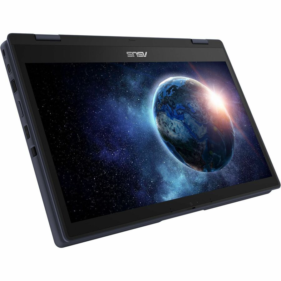 Asus BR1402F BR1402FGA-YS24T 14" Touchscreen Rugged Convertible 2 in 1 Notebook - Full HD - Intel N-Series N200 - 8 GB - 128 GB SSD - Mineral Gray