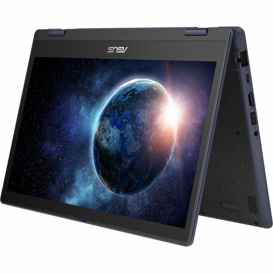 Asus BR1402F BR1402FGA-YS24T 14" Touchscreen Rugged Convertible 2 in 1 Notebook - Full HD - Intel N-Series N200 - 8 GB - 128 GB SSD - Mineral Gray