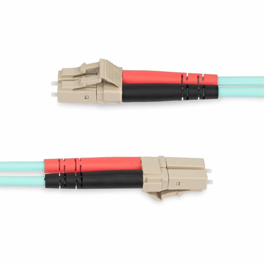 StarTech.com 20m (65ft) LC/UPC to LC/UPC OM4 Multimode Fiber Optic Cable, 50/125µm, 100G, Low Insertion Loss, LSZH Fiber Jumper Cord