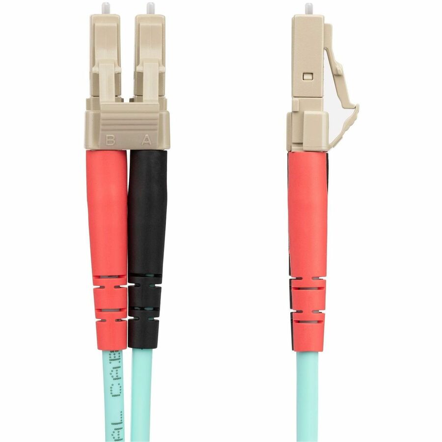 StarTech.com 20m (65ft) LC/UPC to LC/UPC OM4 Multimode Fiber Optic Cable, 50/125µm, 100G, Low Insertion Loss, LSZH Fiber Jumper Cord
