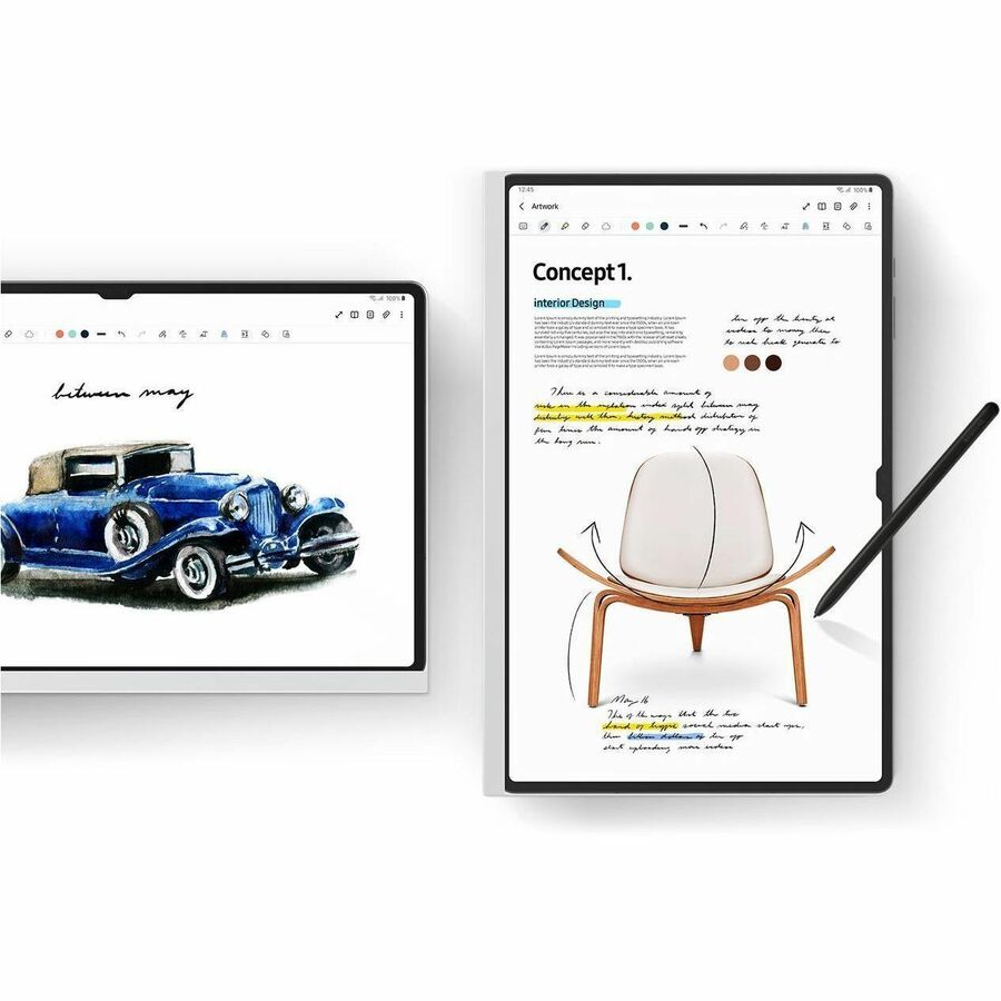 Samsung Galaxy Tab S9 Ultra NotePaper Screen Panel White