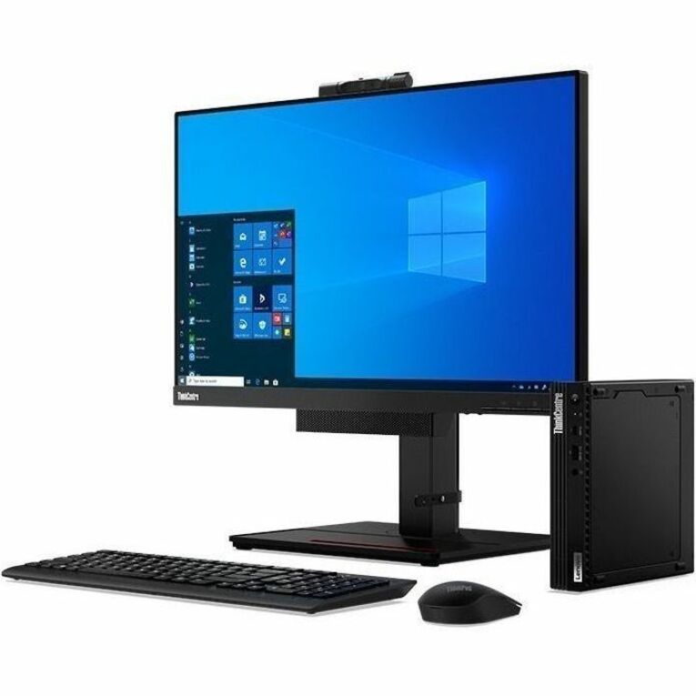 Lenovo ThinkCentre M75q Gen 2 11JN0095US Desktop Computer - AMD Ryzen 5 PRO 5650GE - 16 GB - 256 GB SSD - Tiny - Black