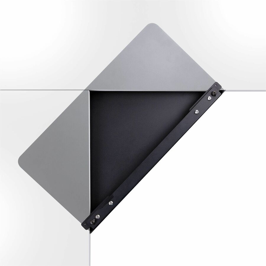StarTech.com Steel Desk Corner Sleeve, For L-Shaped/Corner Desk, Up to 1.5in (38.1mm) Thick, Increase Space for Keyboard/Mouse, Desk Tray