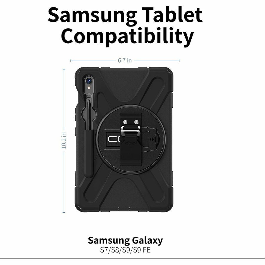 CODi Rugged Carrying Case for 11" Samsung Galaxy Tab S8, Galaxy Tab S9 Tablet, Stylus