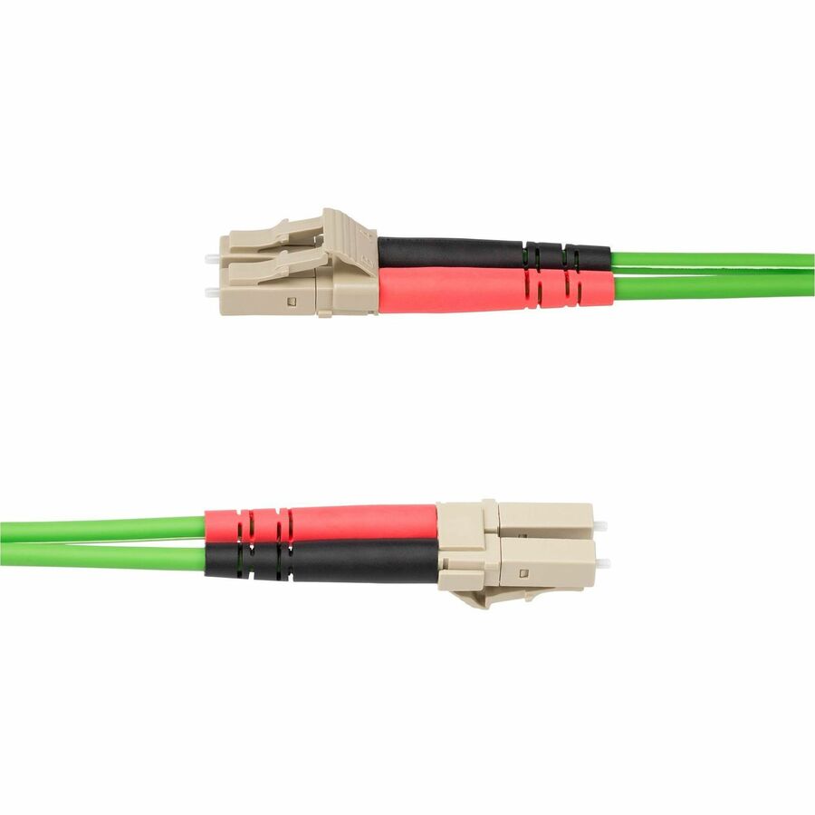 StarTech.com 2m (6.6ft) LC to LC (UPC) OM5 Multimode Fiber Optic Cable, 50/125µm Duplex Zipcord, 40G/100G, LSZH Fiber Jumper Cord