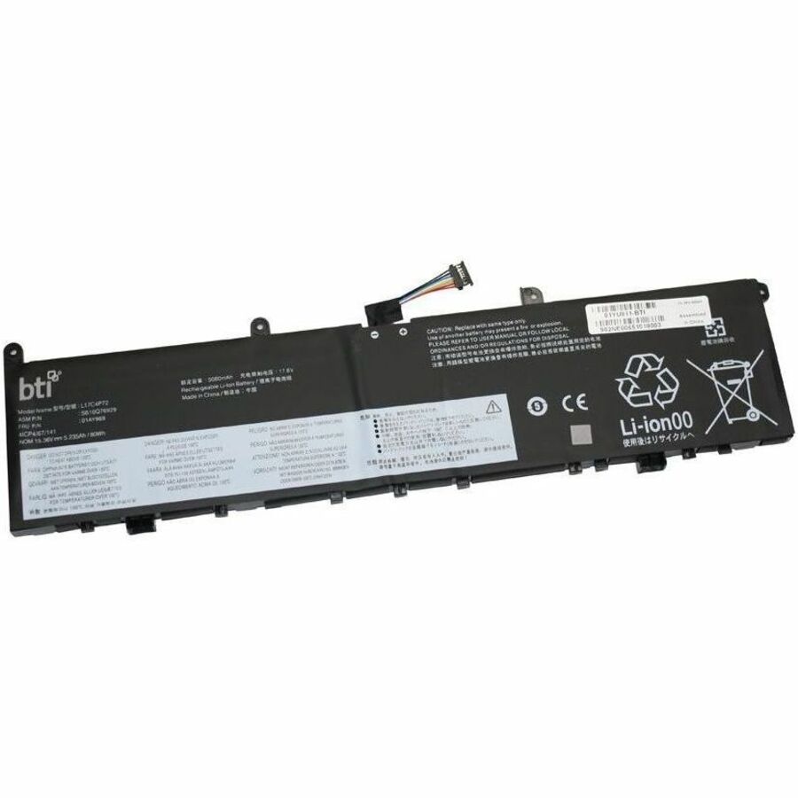 BTI 01YU911-BTI 4-CELL 15.36V LI-ION BATTERY 01AY969, 5B10W13953, SB10S57317, 01YU911, L17C4P72