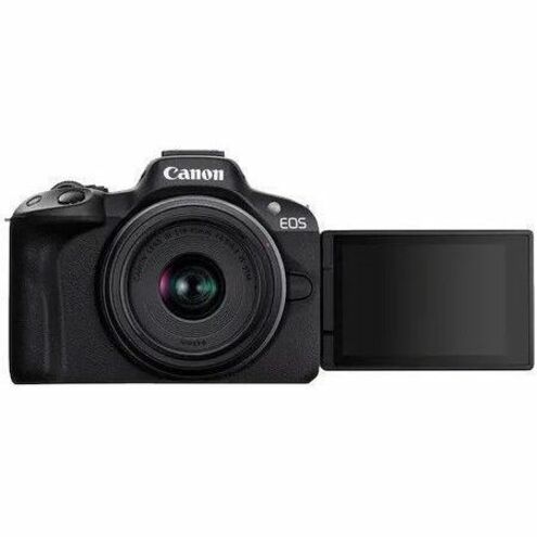 Canon EOS R50 24.2 Megapixel Mirrorless Camera with Lens - 0.71" - 1.77" (Lens 1), 2.17" - 8.27" (Lens 2) - Black