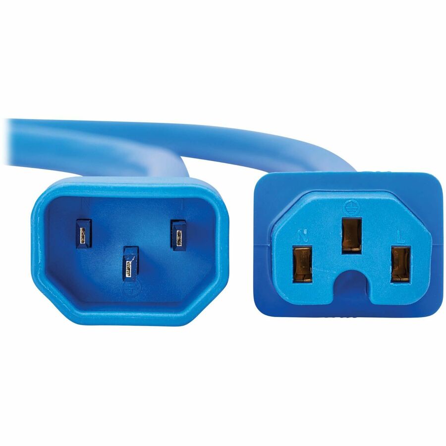 POWERCORD C14 TO C15 10' BLU