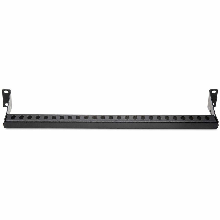 StarTech.com 1U Horizontal Cable Management Bar w/Adjustable Depth, 19" Rack-Mountable Lacing Bar For Organized Racks/Cabinets/Patch Panel