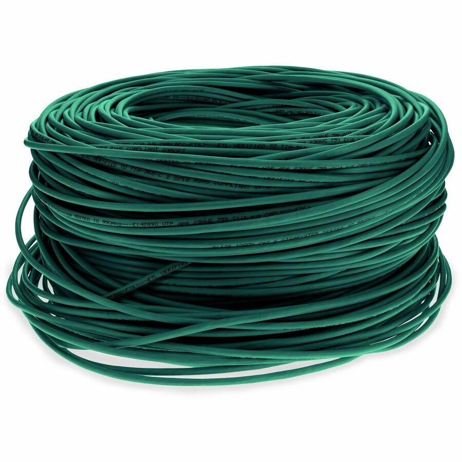 1000FT GREEN CAT6 STP PVC